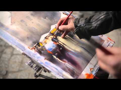 New watercolour painting download demo by Alvaro Castagnet - Rainy Day in Berlin