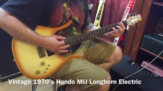 Video thumbnail for Vintage 1970's Hondo Longhorn Electric Guitar CopperBurst by Morrell Music Company
