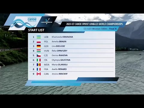 Women C1 U23 500m Final A / 2023 ICF Canoe-Kayak Sprint Junior & U23 World Championships Auronzo