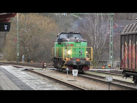 Tåg i Karlshamn: Green Cargo Kopplar på GC Rd2