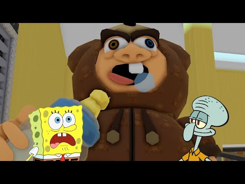 Sudnjer Bob i Lignjoslav - U VRTIĆU SA BEBOM TEDI - Sundjer Bob na srpskom ROBLOX