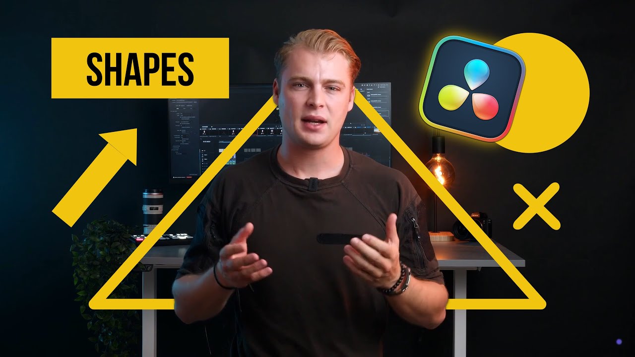 How to create costum shapes in DaVinci Resolve and animate them