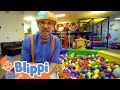 Blippi Learning Body Parts At The Indoor Play Place | Educational Videos For Kids