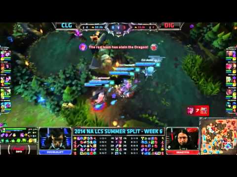 CLG vs DIG Highlights Week 6 Day 2 NA LCS Summer 2014 W6 D2 CLG vs Dignitas S4