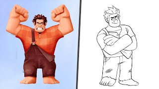 Ralph 2! How to draw and color Ralph in real life
