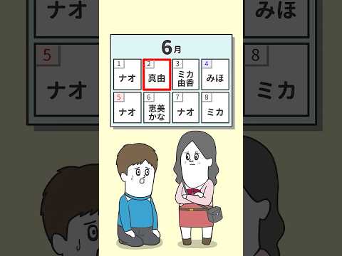 早口リズムゲームで浮気のカミングアウトさせられる彼氏【アニメ】 #shorts