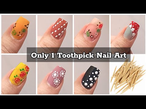 Only Toothpick Nail Art😍 uñas || Diseños de uñas 2024