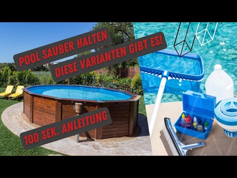 Diese Methoden gibt es um den Pool sauber zu halten