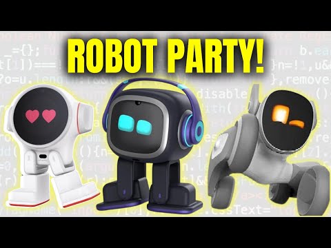 Emo, Rux, and Loona Finally Meet! | AI DESKTOP ROBOTS UPDATE