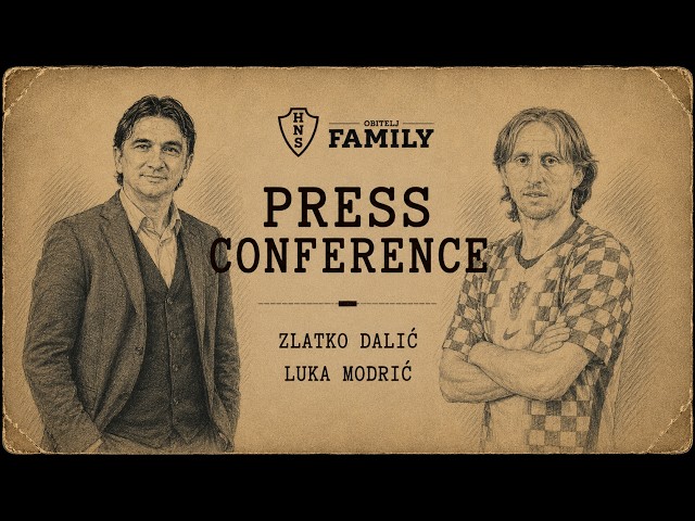 Konferencija za medije uoči utakmice s Engleskom: Luka Modrić i Zlatko Dalić