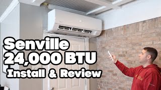 Senville Aura 24000BTU Mini Split AC / Inverter Heat Pump Install and Review!