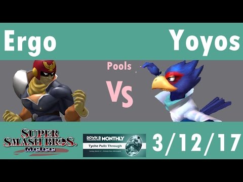 [Melee Singles Pools] Ergo (Falcon) vs Yoyos (Falco) [Down B March Monthly]