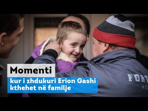 Momenti kur i zhdukuri Erion Gashi kthehet në familje