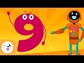 Number 9 Learn To Count Numbers From 1 To 10 The Number 9 Song