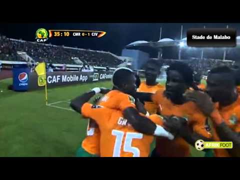 La superbe frappe de Max-Alain Gradel - Cameroun vs Côte d'Ivoire (0-1) | CAN 2015