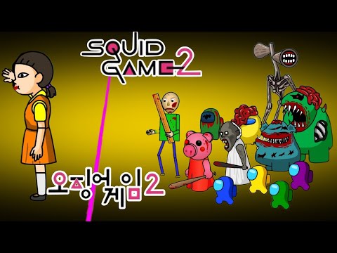 Best Collection Among Us In Squid game 2 오징어 게임| Among Us Animation