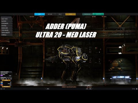 MWO - Adder (Puma) #39 - Ultra 20 Adder w/ live commentary