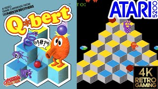 Q*bert Atari 5200 4k Gameplay
