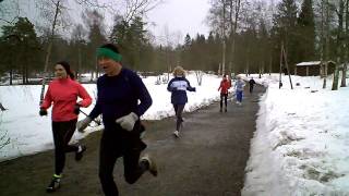 preview picture of video 'Starten i det 227 Sognsvann Rundt Medsols 8.april 2009'