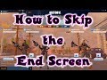 How to Skip the Mission End Screen - Fortnite Save the World