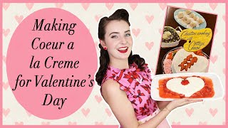 Making a Valentine's Coeur a la Creme from the 1960s - Vintage Cooking Adventures with Miss MonMon