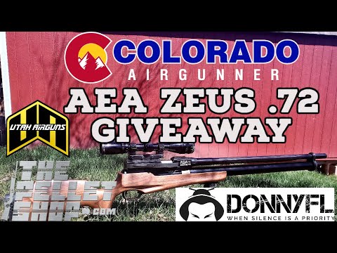 $2000  AEA ZEUS .72 CAL Giveaway!  DONYFL, THE PELLET SHOP,  UTAH AIRGUNS, 5K GIVEAWAY!!!