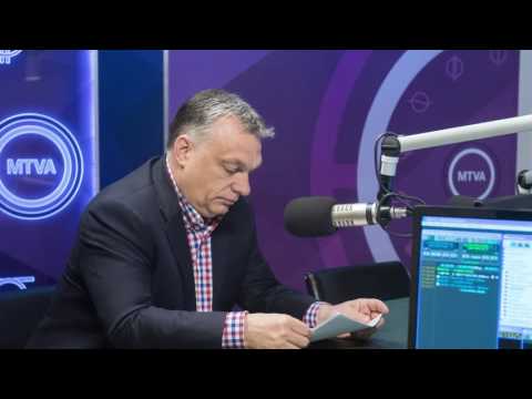 Orbán Viktor miniszterelnök pénteken a Kossuth Rádió 180...