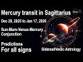 Mercury Transit In Sagittarius 2025 2026 Sun Mars Venus Conjunction Vedic Astrology Predictions