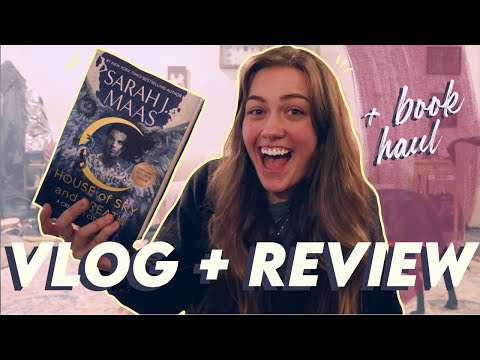 House of Sky and Breath VLOG + REVIEW🌙💙 | Non Spoilers + Spoilers💫 | + BOOK HAUL📖✨