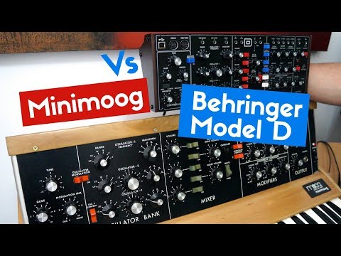 Behringer Model D Vs Minimoog Model D: comparing oscillators, filters and basic patches