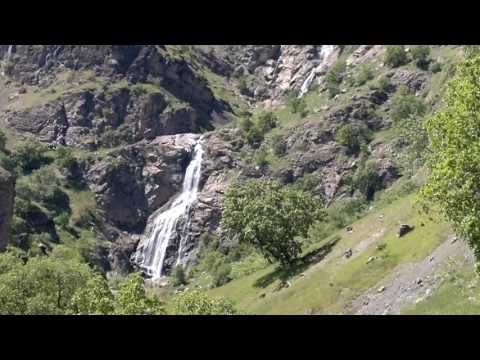Waterfalls snow from the mountains of Kurdistan