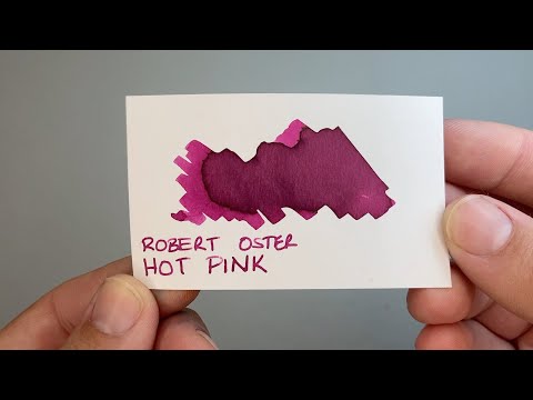 Too hot to handle... Robert Oster Hot Pink Ink Review