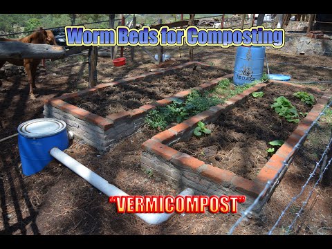 outdoor Worm Beds restoration "Vermicompost"