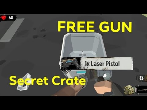 Secret Crate Encounter How to get the CODE + FREE LASER PISTOL - The Walking Zombie 2