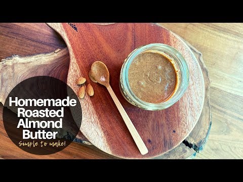 홈메이드 아몬드 버터 레시피. Homemade Roasted Almond butter.
