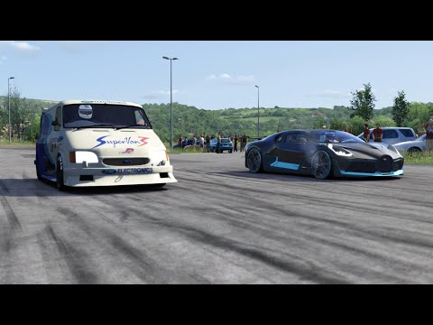 Ford Supervan 3 vs Bugatti Divo at Miseluk