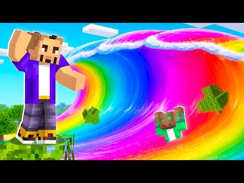 WE SURVIVED the TSUNAMI of GREED in Minecraft!