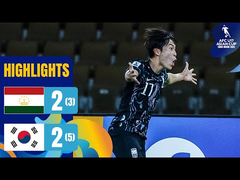 Late madness ends in shootout! | Tajikistan vs. Korea Republic | Highlights AFC U17 Asian Cup™ 2025