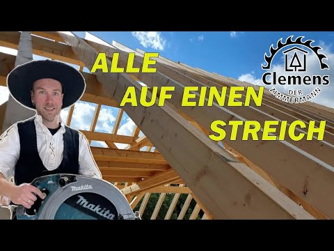Working out roof rafters exactly and precisely: This is how the carpenter does it!