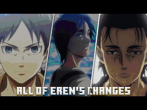 All of Eren's Changes - Attack On Titan IN MINECRAFT