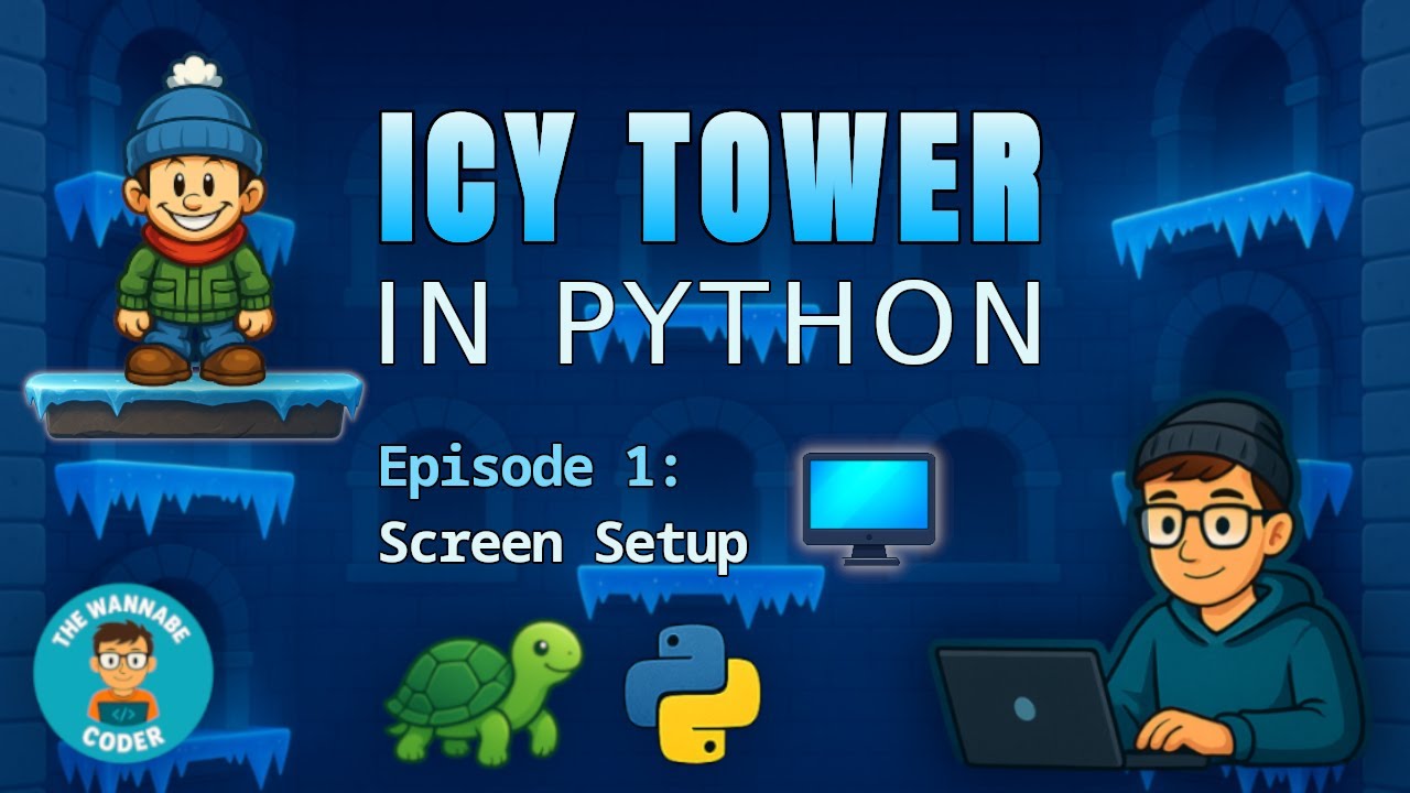 Game Window & Structure | Icy Tower in Python – Ep. 1 (Beginner Tutorial Series)