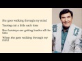 Billy Walker - She Goes Walking Through My Mind with Lyrics