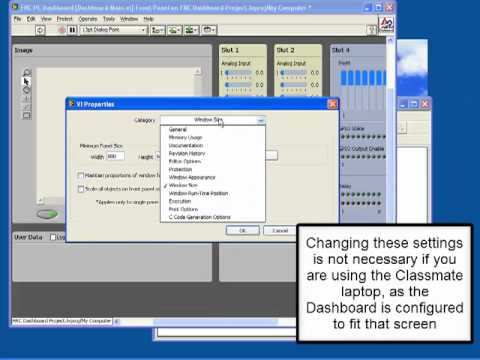 FRC Dashboard Customization