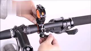 bicycle handlebar flashlight holder