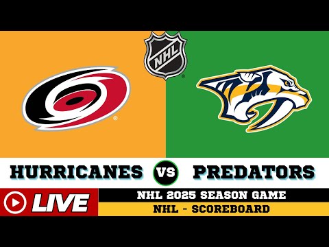 🔴LIVE : Carolina Hurricanes Vs Nashville Predators | NHL 2025 | NHL Live SCOREBOARD | 18/12/2025
