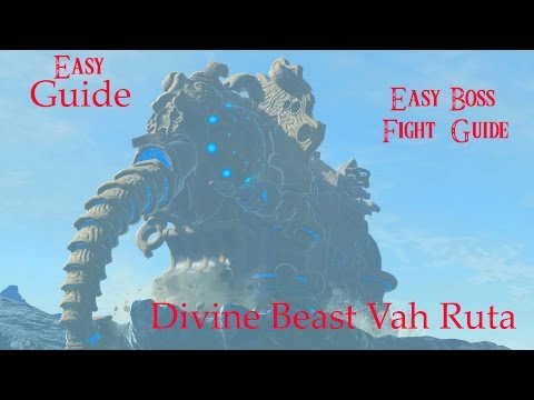 EASY Zora's Domain Divine Beast Vah Ruta Guide & How to Defeat WaterBlight Ganon EASILY