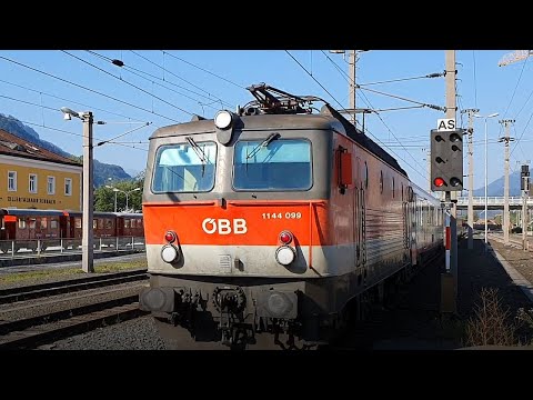 Alpine vacuum cleaner series 1144 races through Jenbach (Tyrol) with InterCity