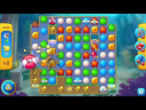 [FISHDOM Walkthrough] Level 6465 Super Hard (Qua màn - Fishdom)