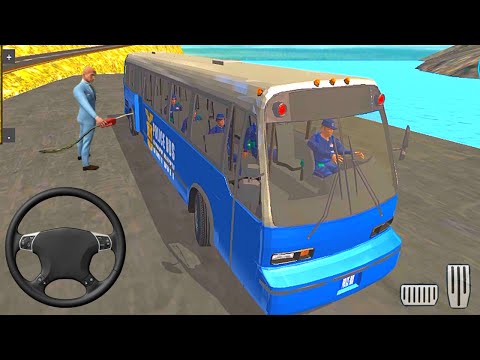 Us Police Uphill Bus Driving Simulator – Police Soldier Duty Transporter Bus  - Android Gameplay