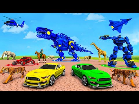 Multi Robot war Dino Robot Transforming Games - Android GamePlay